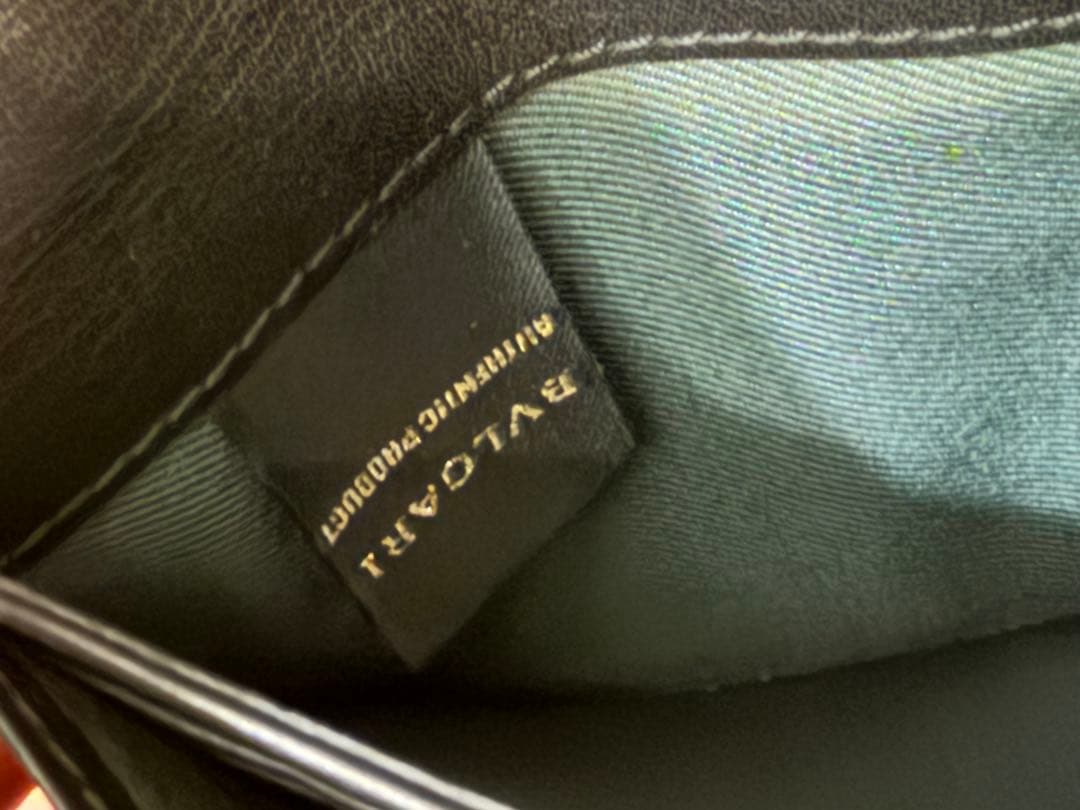 OLD BVLGARI ブラックレザー 長財布