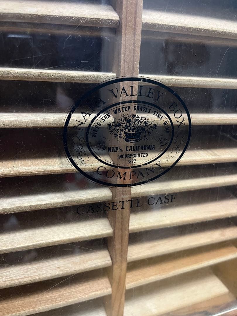 napa valley 木製カセットケース 収納ラック