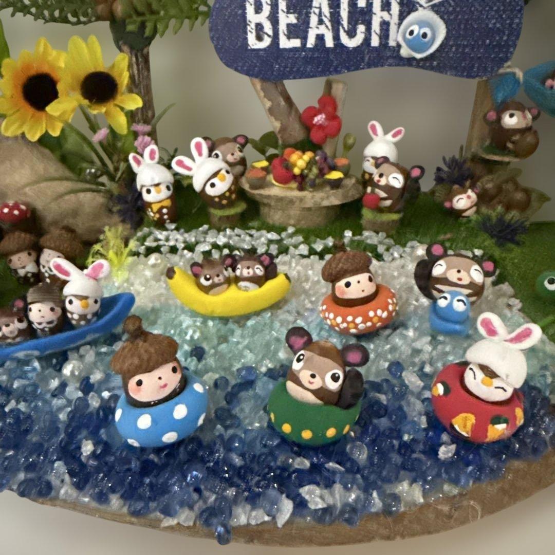 どんぐりアート♡Happy summer BIGオブジェ・♡