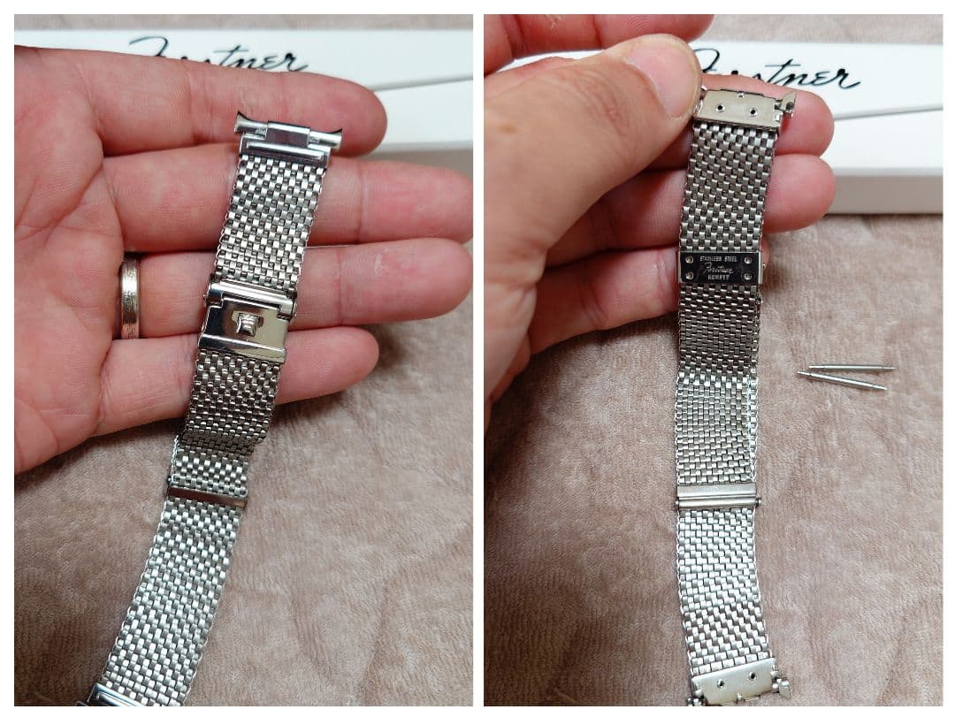 時計ベルト メッシュ ブレスレット Forstner Komfit フォースナー
