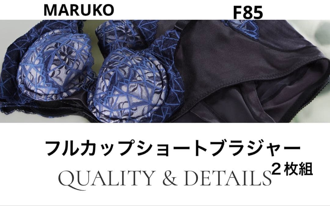 マルコ　カーヴィシャス カレスフルカップショートブラジャー補正下着F85 ２枚組