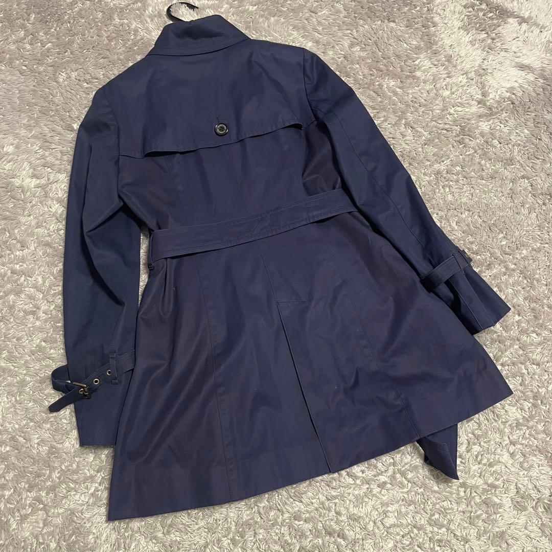 かで ブルーレーベル クレストブリッジ ネイビー トレンチコート 40