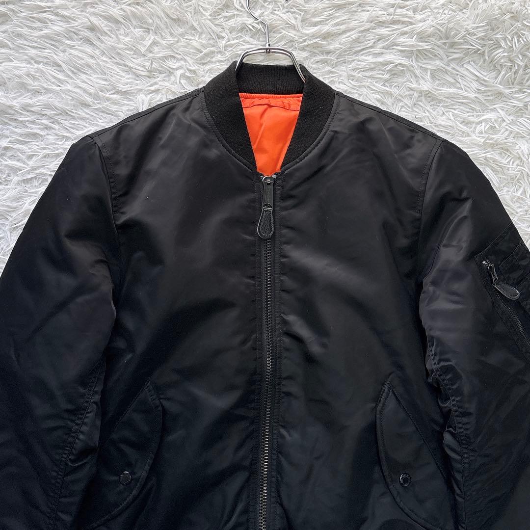 美品✨AVIREX MA-1 フライトジャケット リバーシブル ブラック L