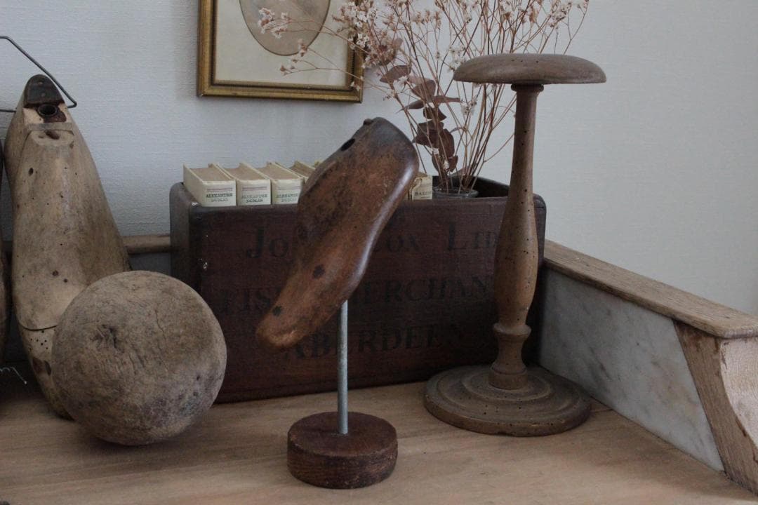 フランスアンティーク木製シューモールドオブジェ/24