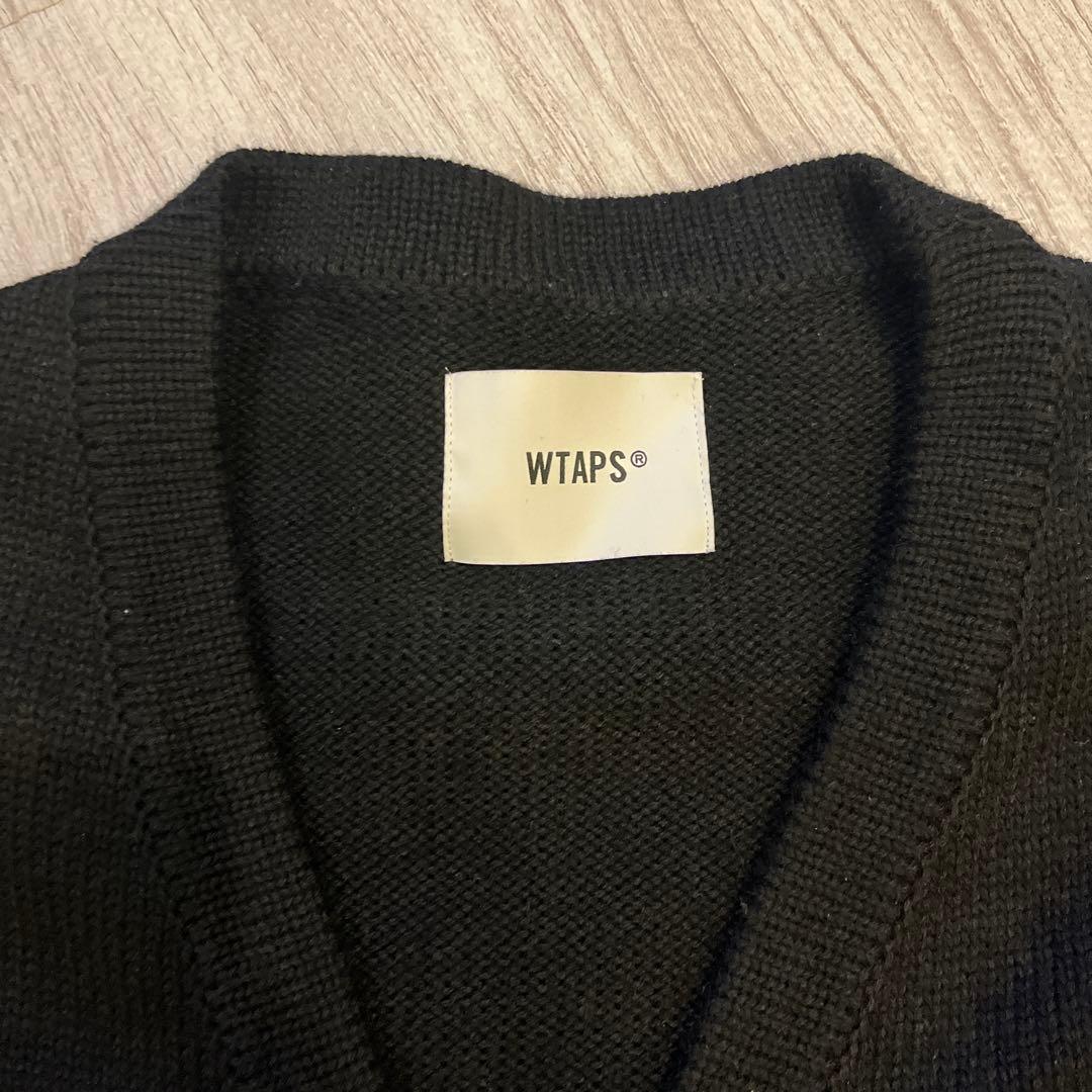 WTAPS ブラック ジップアップカーディガン