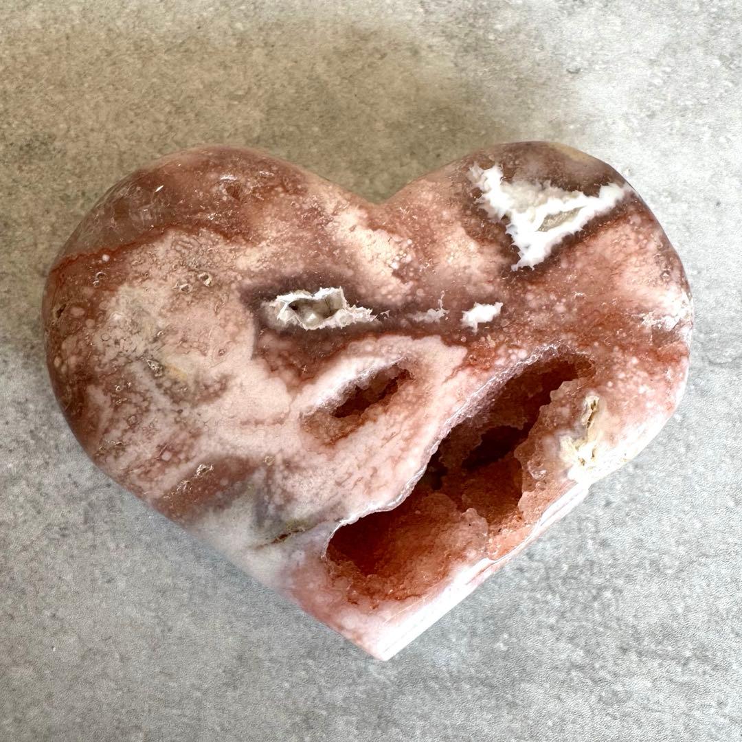 ピンクアメシスト druzy ハート