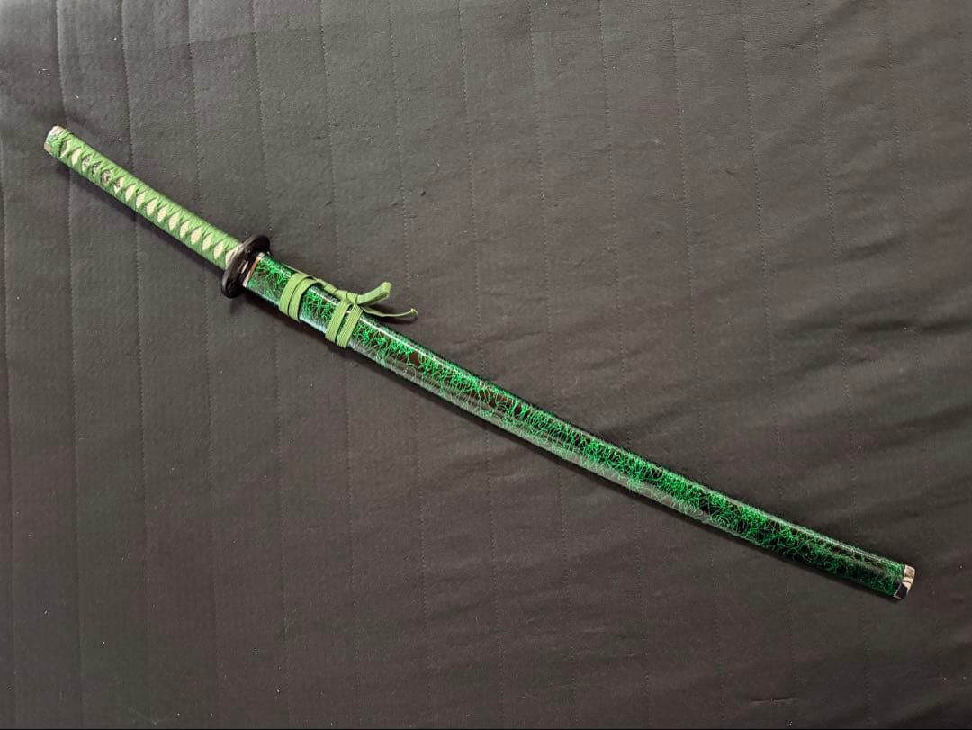 刀　かたな　剣　美品　緑雲塗鞘　大刀　長尺　模造刀　美術刀　舞踊　大衆演劇　芝居