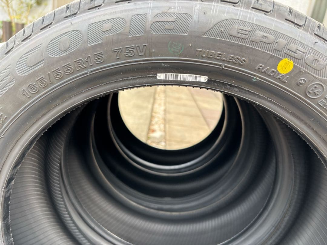 新車外し ブリヂストン エコピア 165/55R15 2025年製
