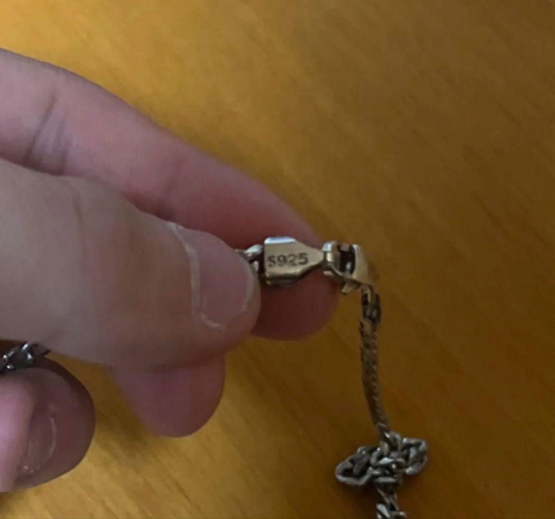 S925 ITALY刻印4.7mm喜平6面カットシルバーチェーンネックレス