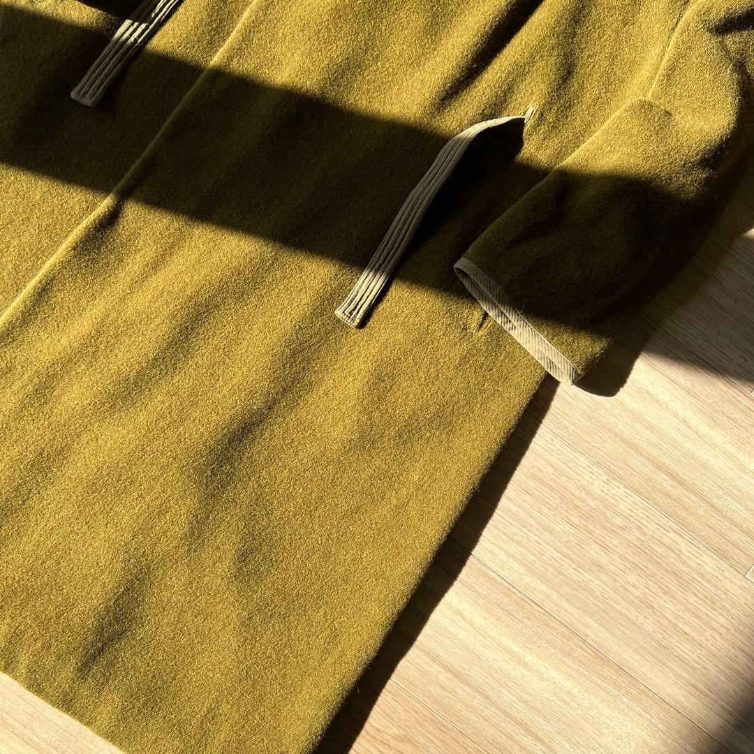1990FW Giorgio Armani ノーカラー アルパカ ウール コート