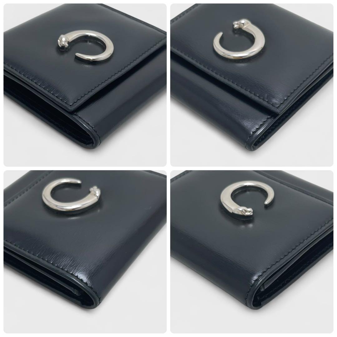 極美品✨Cartier カルティエ パンテール 小銭入れ 黒 本革 メンズ 財布