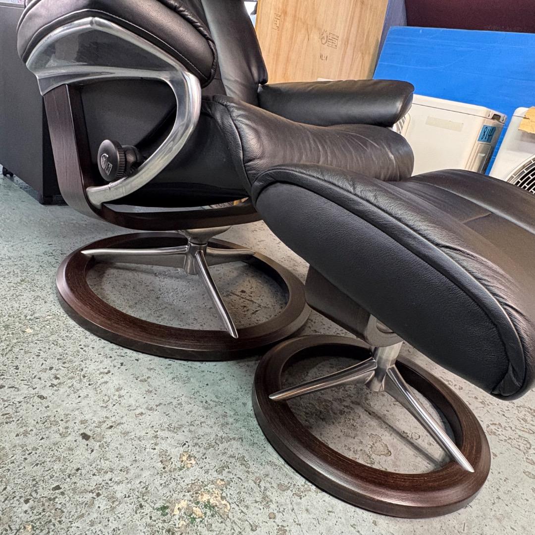 EKORNES エコーネス ストレスレスチェア & オットマンセット 本革