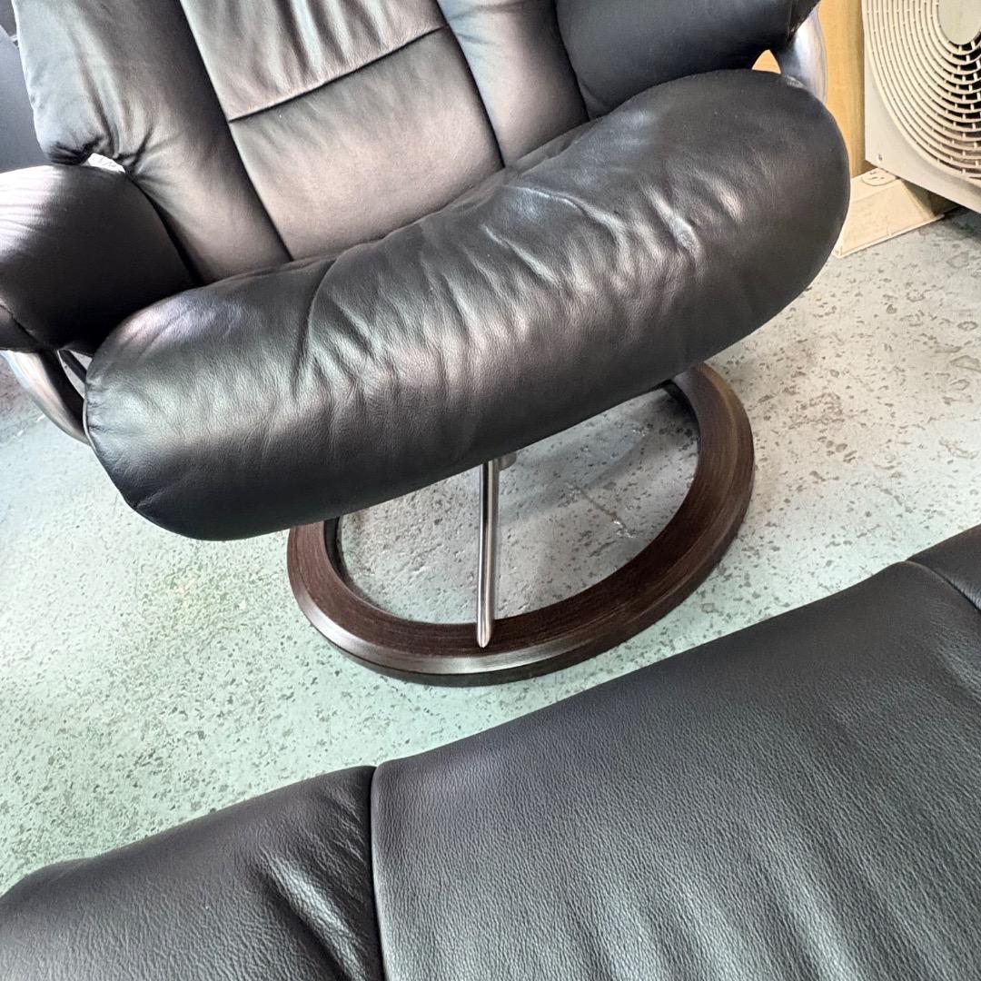 EKORNES エコーネス ストレスレスチェア & オットマンセット 本革