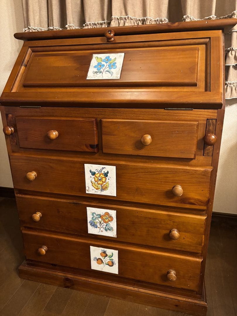 【最終】ACTUS バレンシア家具 スペイン家具 ライティングデスク チェスト