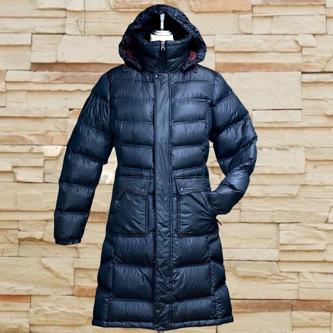 【美品】MONT-BELL EX800 ロングダウンコート　M