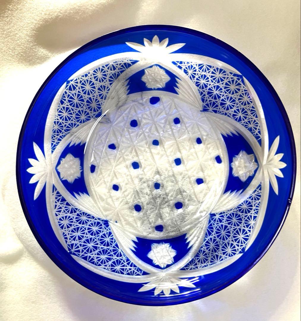 江戸切子　取り皿3枚セット