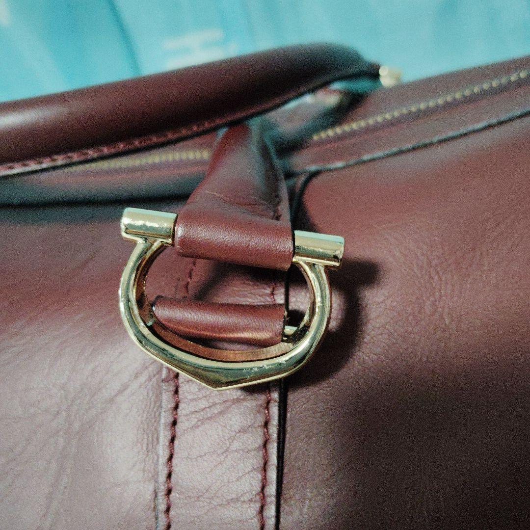 Cartier カルティエ ボストンバッグ ボルドー