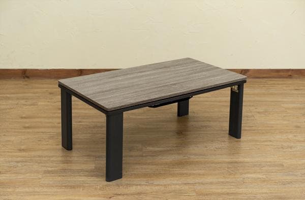 【新品・送料無料】折れ脚アンティークコタツ　90×50　BR/NA