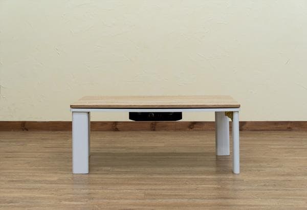 【新品・送料無料】折れ脚アンティークコタツ　90×50　BR/NA