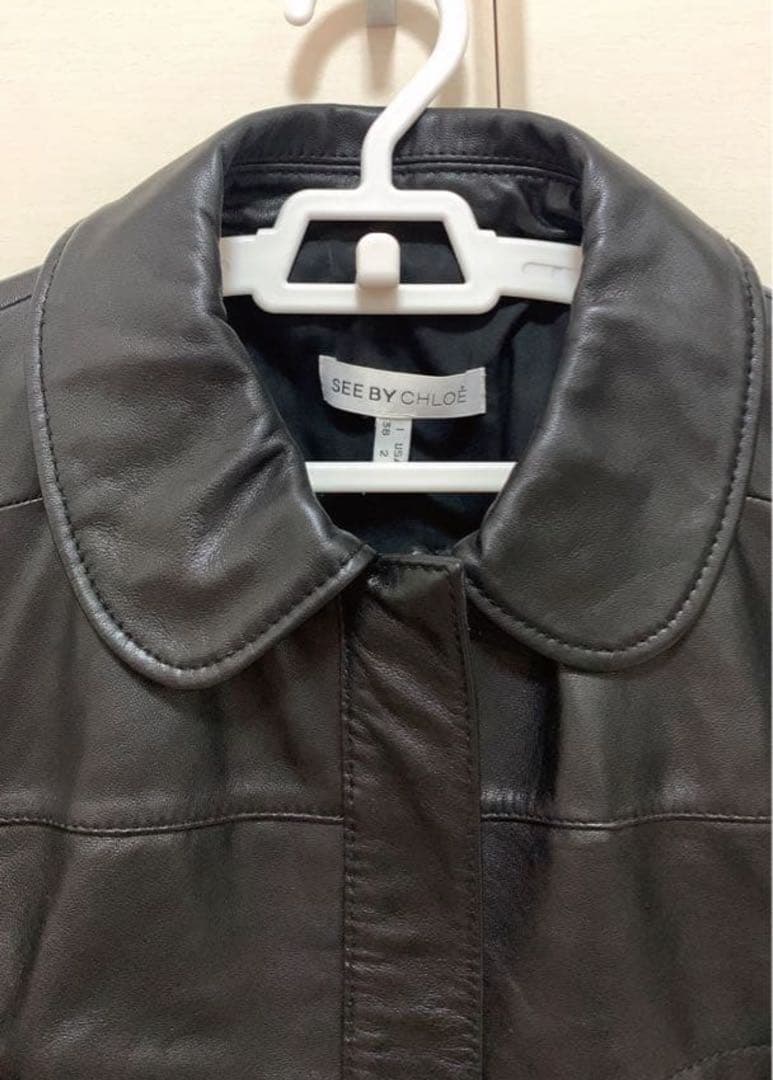 美品　シーバイクロエ　革ジャン　9号