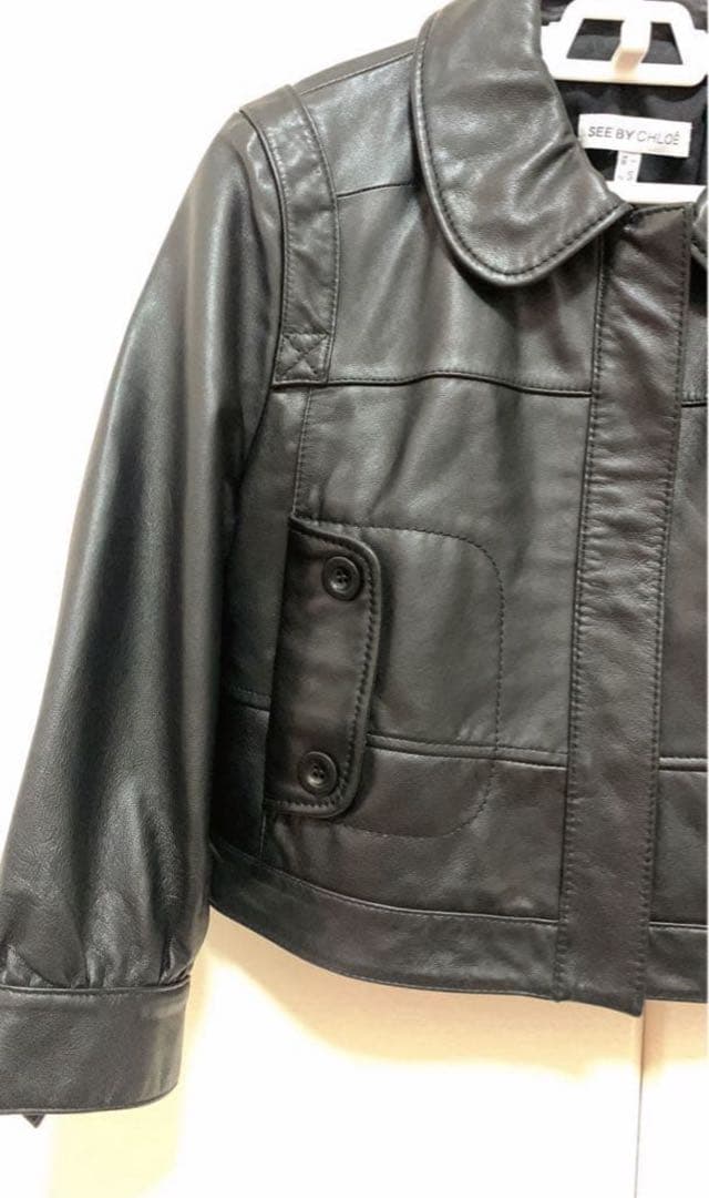 美品　シーバイクロエ　革ジャン　9号