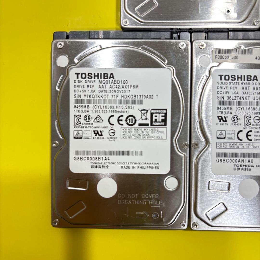 【1TB】【TOSHIBA製 統一‼】★動作良好★2.5インチ★内臓HDD★