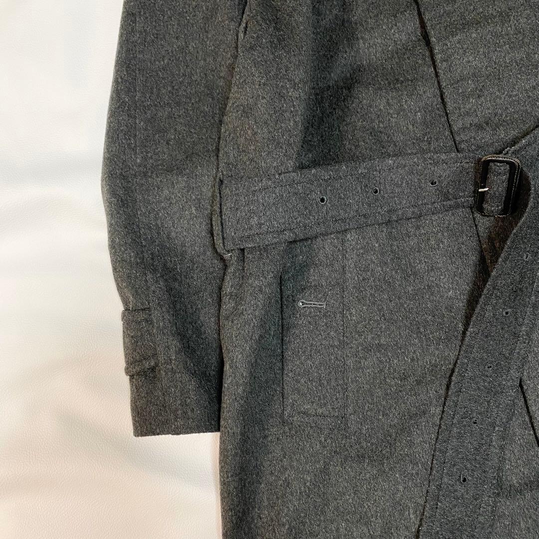 BURBERRYステンカラーコート　ウール　アルパカ　ベルト　ノバチェック