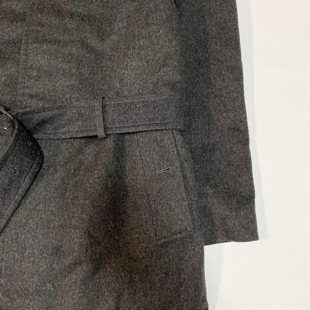 BURBERRYステンカラーコート　ウール　アルパカ　ベルト　ノバチェック