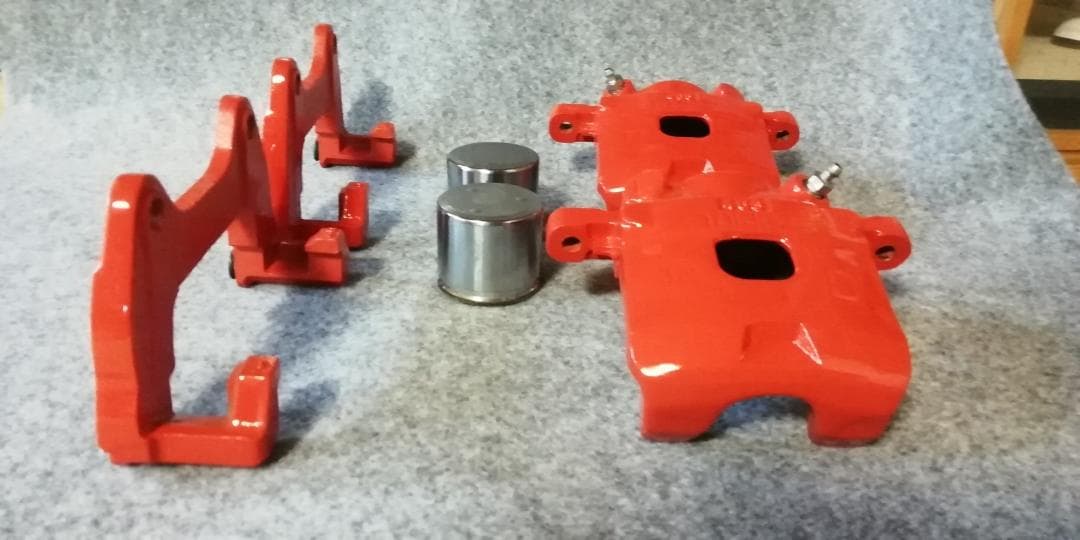 L375S L455Sタント等用 ブレーキキャリパー オレンジに塗装します
