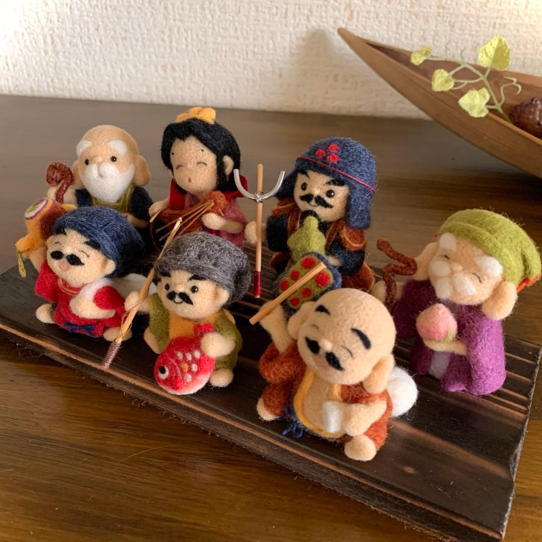 m*i様 羊毛フェルト　七福神
