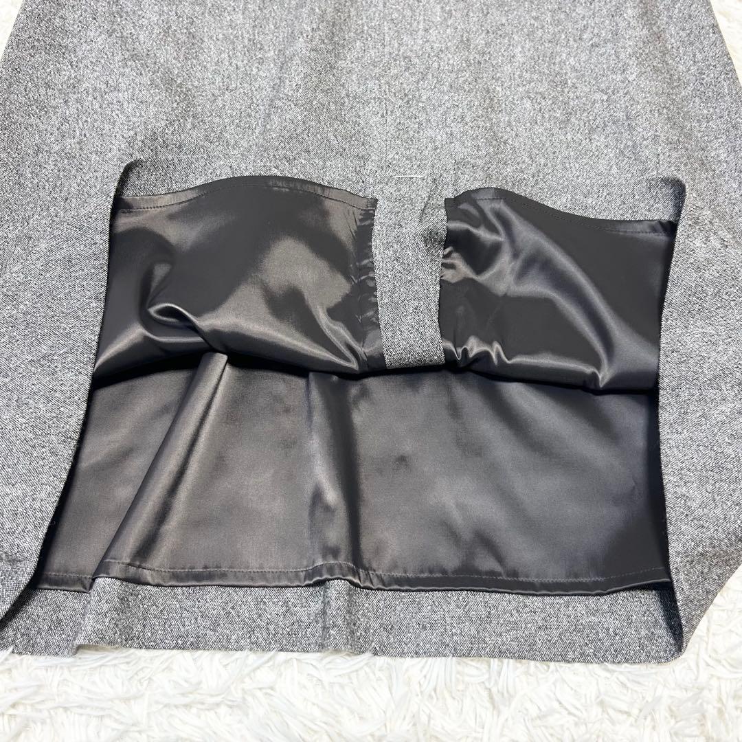 【新品タグ付】23区 大きいサイズ シルクネップツイード ジャンパースカート