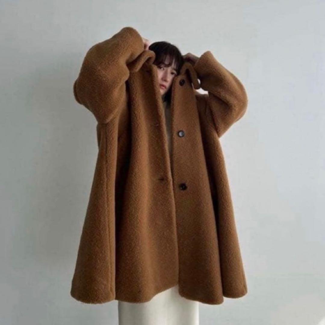 CLANE VOLUME FLARE BOA COAT ボアコート