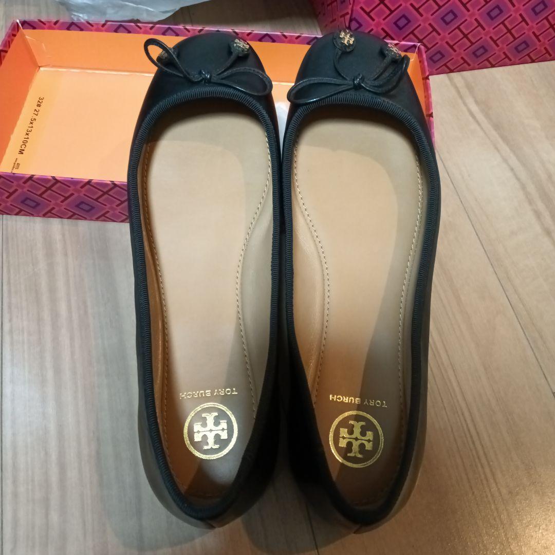 ☆糸田シスカ☆Tory Burch ブラック フラットシューズ