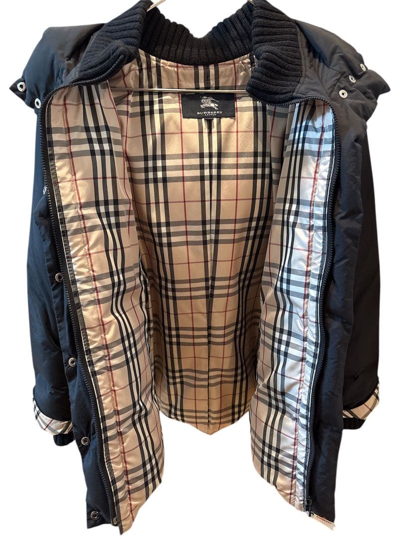 BURBERRY ダウンコート 160A 取り外しフード付き