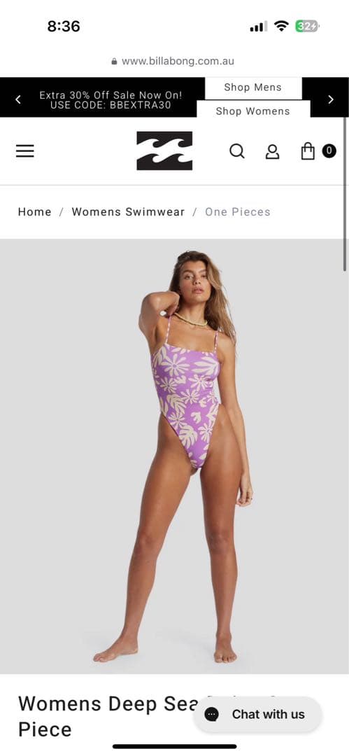 Billabong ワンピース水着　未使用タグ付き