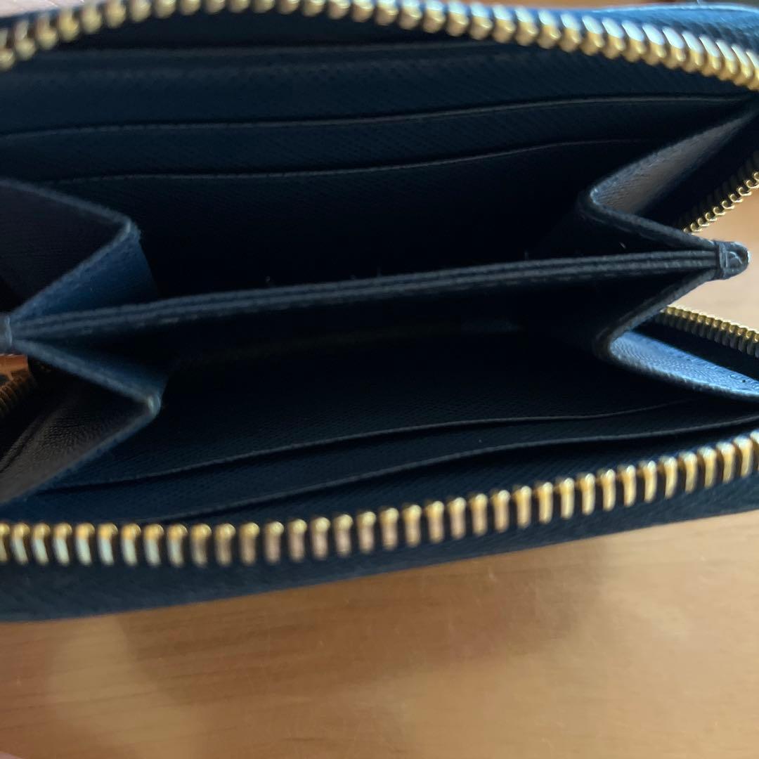 最終値下げ プラダ PRADA  サフィアーノ トライアングル ブルー
