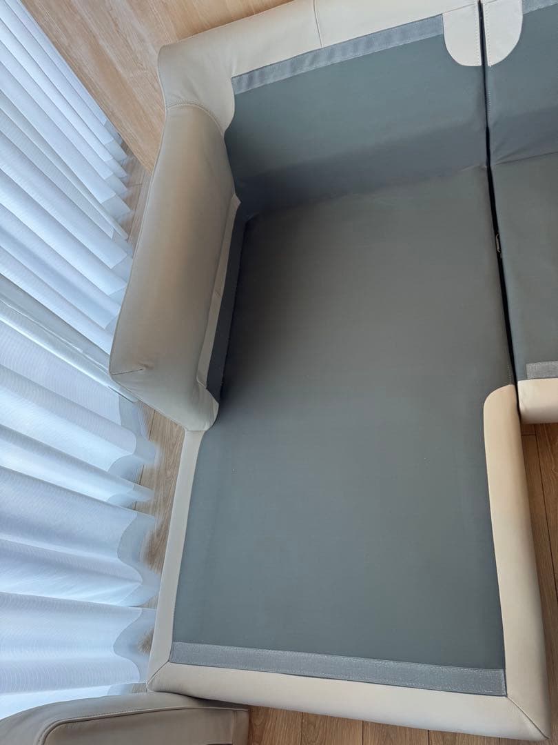 【rbn】 （1/2） アクタス ACTUS L字型ソファ レザー