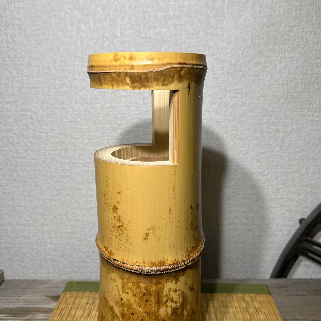 東大寺　二月堂焼印　竹花入　竹一重切花入れ　花器　茶道具