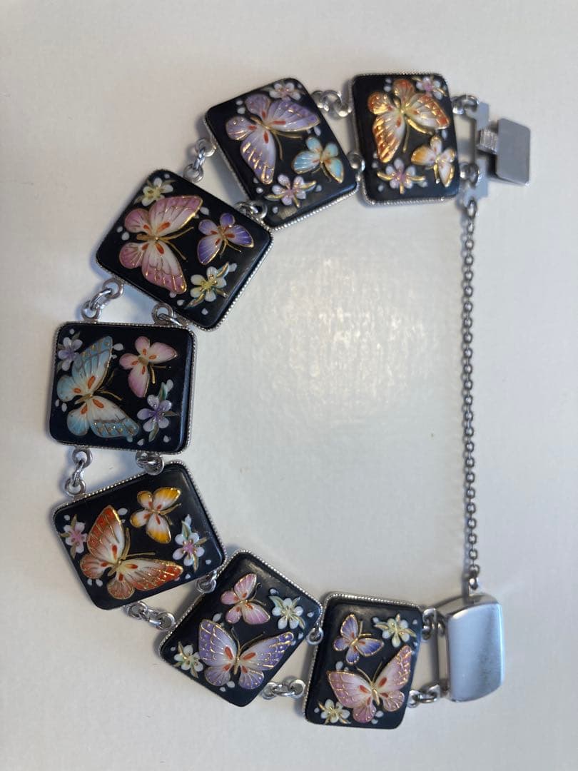 【希少】トシカネジュエリー　俊兼ジュエリー　蝶柄　ブレスレット　ヴィンテージ