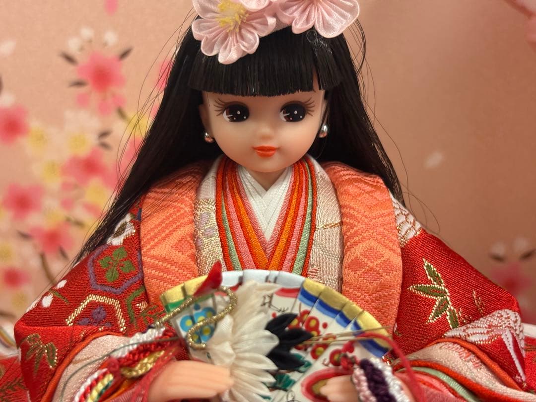 リカちゃん　ひな人形セット　親王飾り　久月