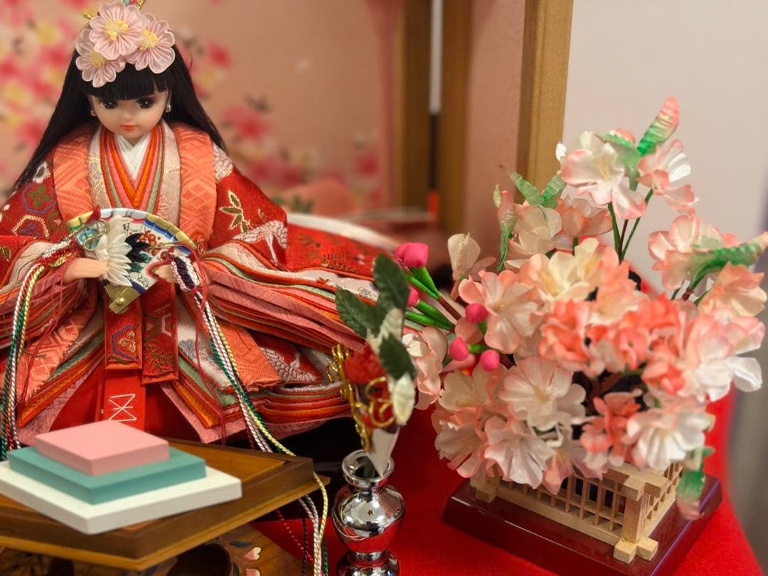 リカちゃん　ひな人形セット　親王飾り　久月