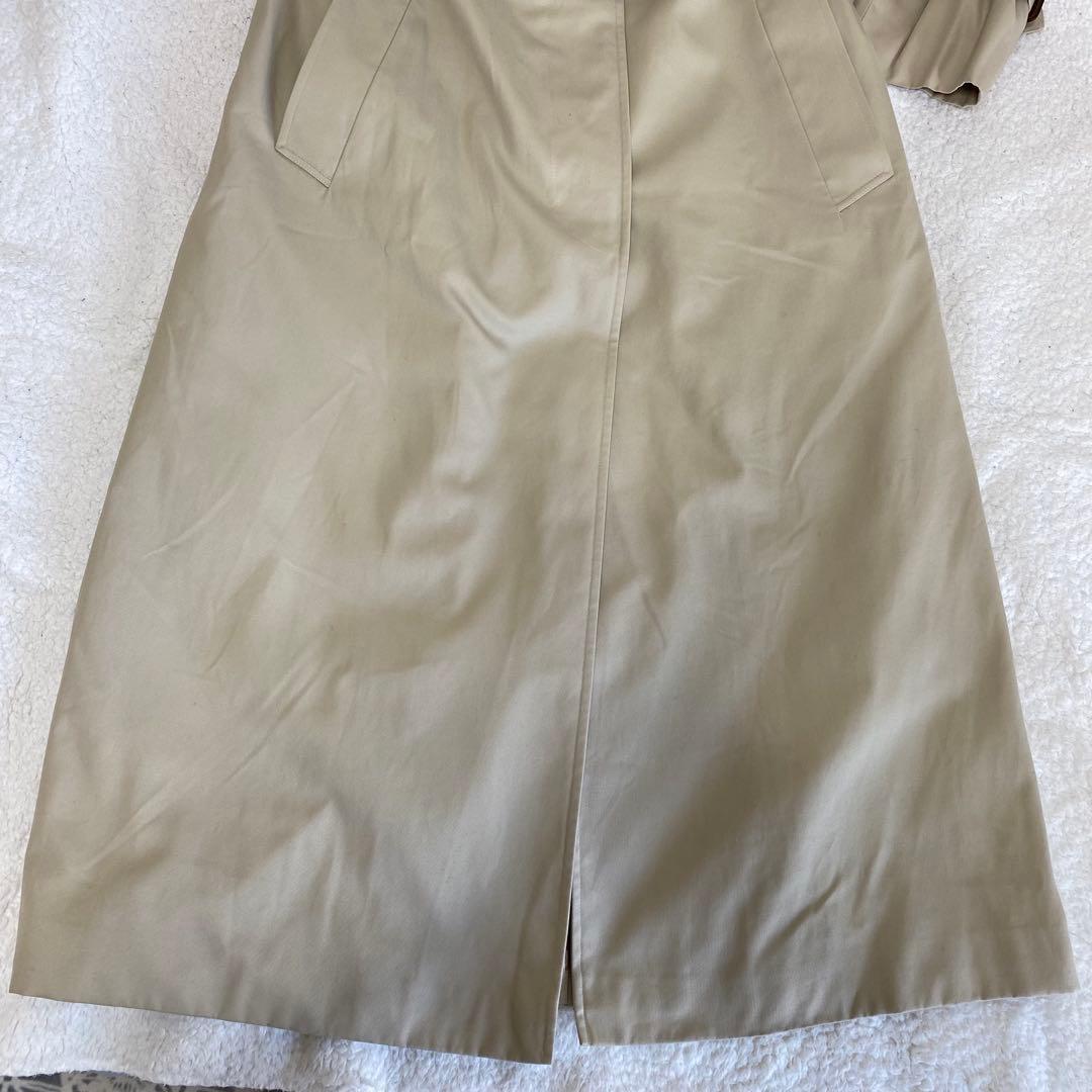 【Aquascutum】ステンカラーコート　裏地チェック【3F】イングランド製