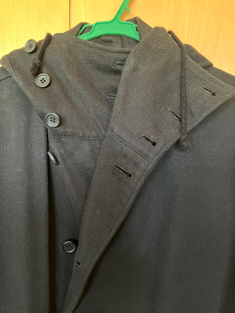 Y's for men ロングコート ブラック　フード