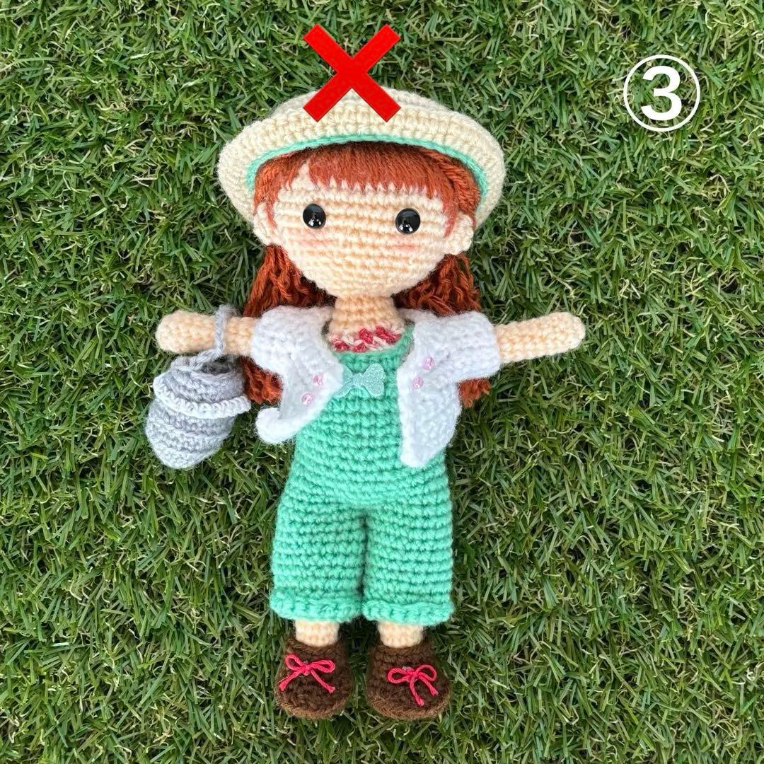 [感謝価格お値下げ] ①〜⑥ 女の子　男の子　あみぐるみ　ハンドメイド