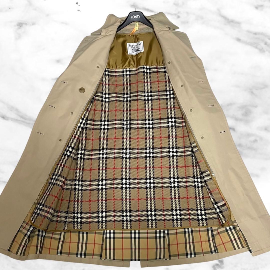 着丈110 ✨バーバリー✨ロングトレンチコート ライナー付き38 クリーニング済