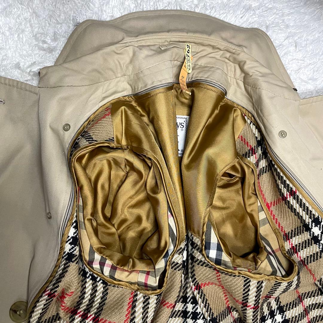 着丈110 ✨バーバリー✨ロングトレンチコート ライナー付き38 クリーニング済