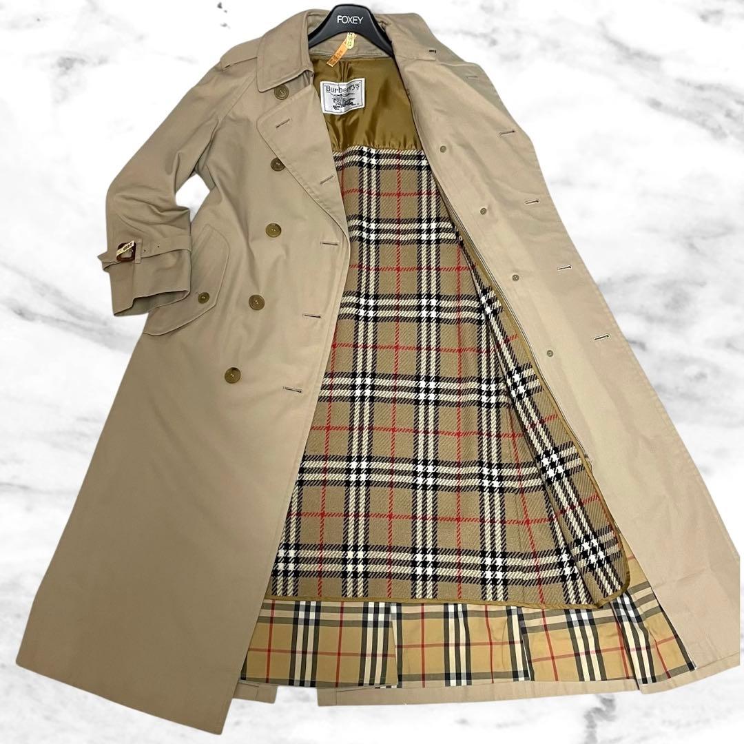 着丈110 ✨バーバリー✨ロングトレンチコート ライナー付き38 クリーニング済