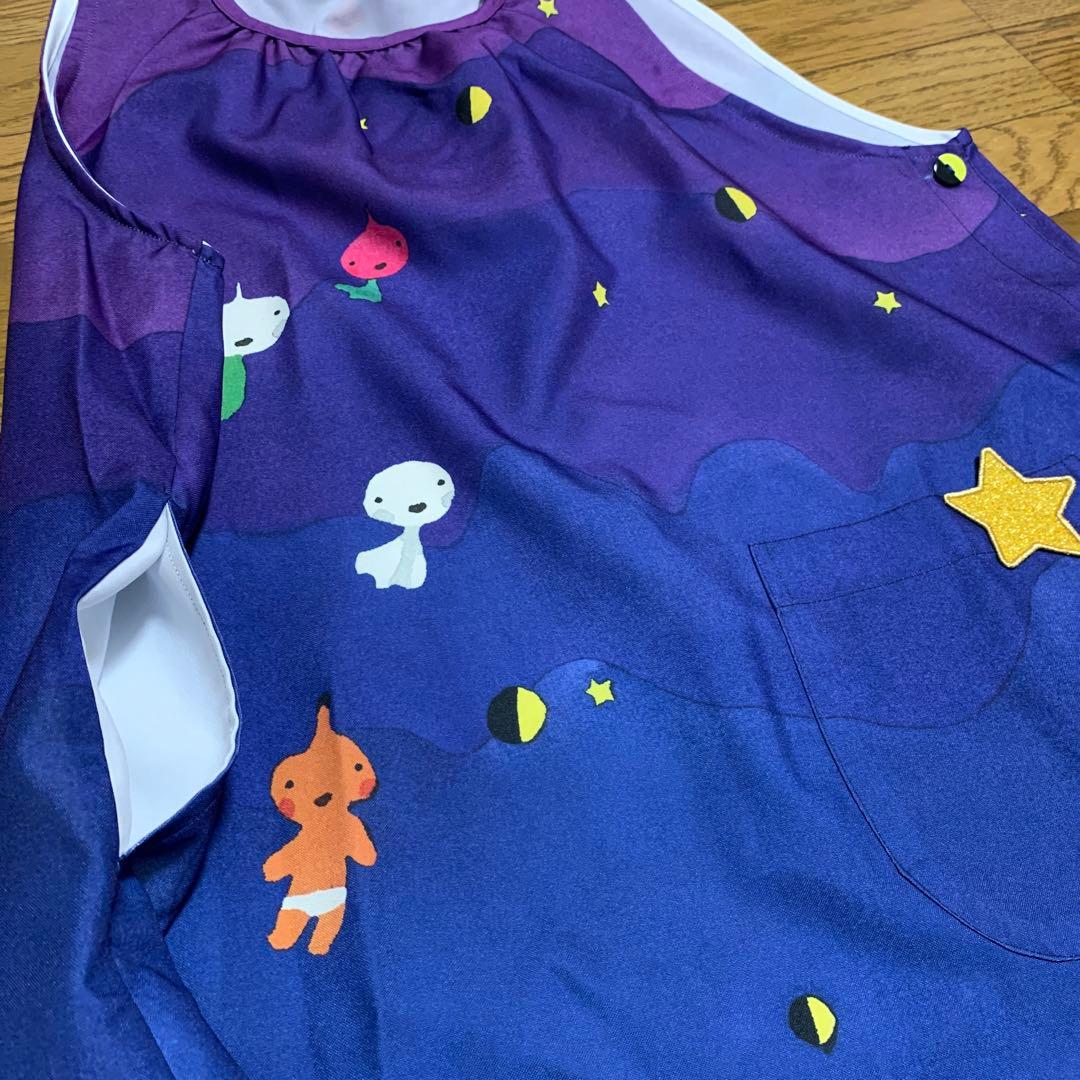 保育士エプロン　かぶさんとんだ