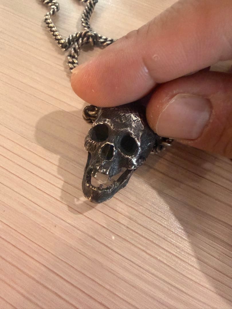 多少の値引き受付ますスカルペンダント シルバーネックレス　スカル　髑髏