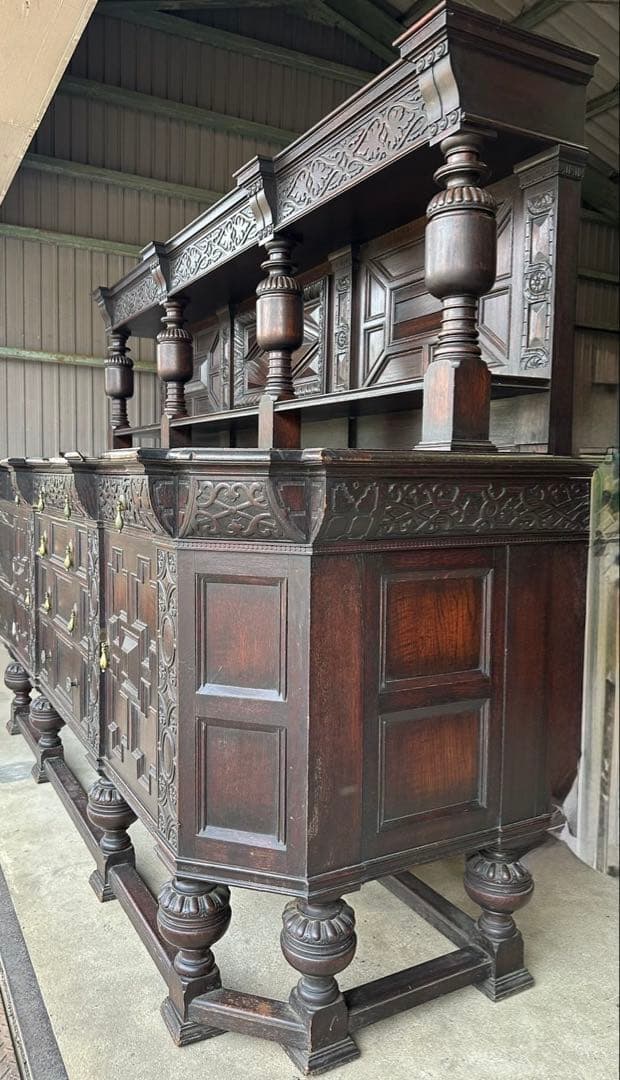 【引取希望】英国 ヴィクトリアン様式 アンティーク サイドボード
